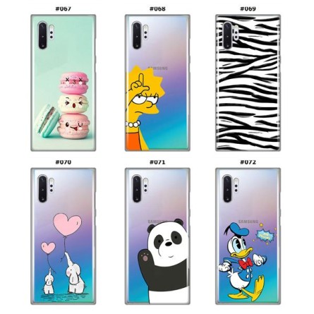 Silikonska Maskica za Galaxy Note 10 Plus - Šareni motivi 83188
