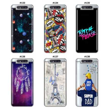 Silikonska Maskica za Galaxy A80 - Šareni motivi 78824
