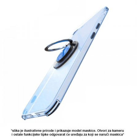 Prozirna Silikonska Maskica sa Prstenom za Galaxy A80 41182
