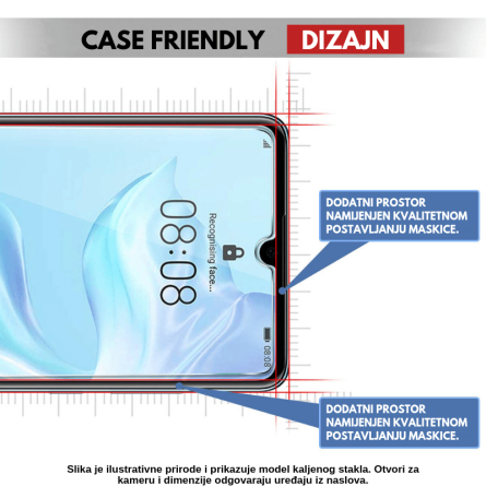 Zaštitno Staklo za ekran za Huawei P8 Lite (2D) - Prozirno 9588