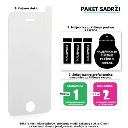 Zaštitno Staklo za ekran za Huawei P20 Lite (2D) - Prozirno 13367