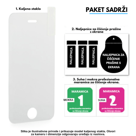 Zaštitno Staklo za ekran za Huawei P8 Lite (2D) - Prozirno 9591