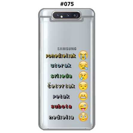 Silikonska Maskica za Galaxy A80 - Šareni motivi 78901