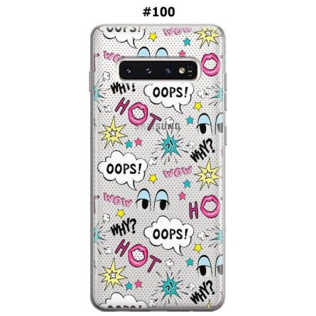 Silikonska Maskica za Galaxy S10 Plus - Šareni motivi 79626