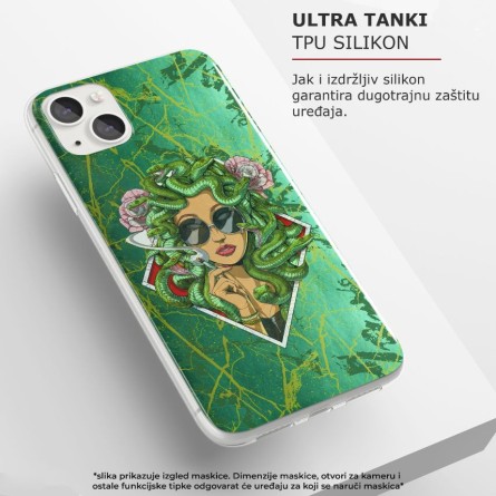 Silikonska Maskica - Meduza zeleni marble - MBL20 143470