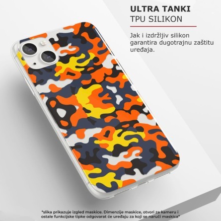 Silikonska Maskica - Orange Camo - HM06 144610