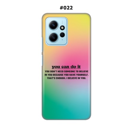 Silikonska Maskica za Xiaomi Redmi Note 12 (4G)  - Šareni motivi 215204