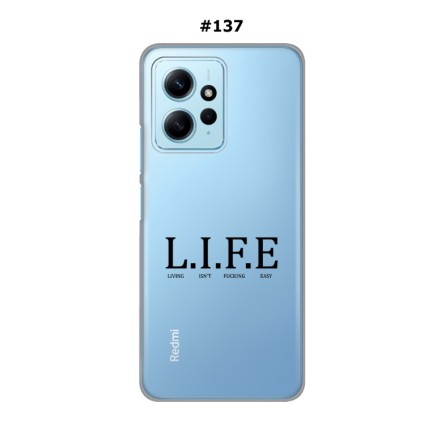 Silikonska Maskica za Xiaomi Redmi Note 12 (4G)  - Šareni motivi 215319