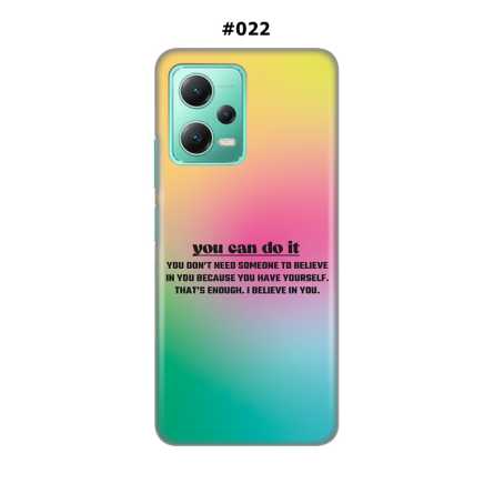Silikonska Maskica za Xiaomi Redmi Note 12 (5G)  - Šareni motivi 215405