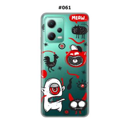 Silikonska Maskica za Xiaomi Redmi Note 12 (5G)  - Šareni motivi 215444