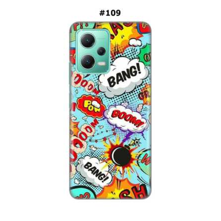 Silikonska Maskica za Xiaomi Redmi Note 12 (5G)  - Šareni motivi 215492