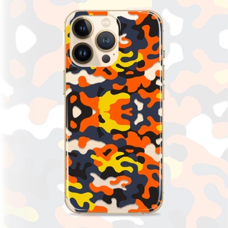 Silikonska Maskica - Orange Camo - HM06 206085