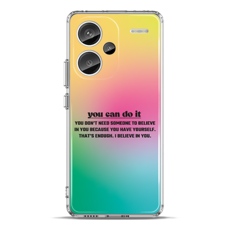 Silikonska Maskica za Redmi Note 13 Pro Plus - You Can Do It 226841