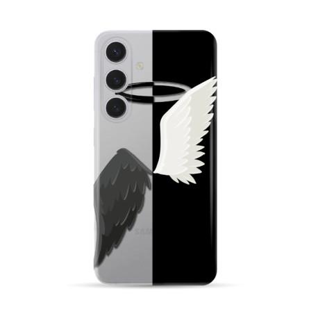 Silikonska Maskica za Galaxy S24 - Black & White 224444
