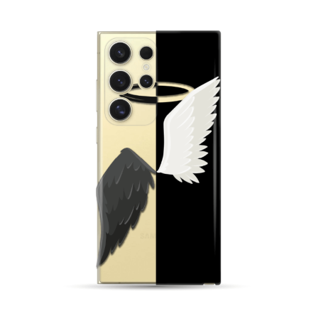 Silikonska Maskica za Galaxy S24 Ultra - Black & White 227282