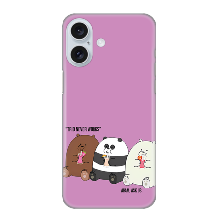 Silikonska Maskica za iPhone 16 Plus - Trio Never Works 242450