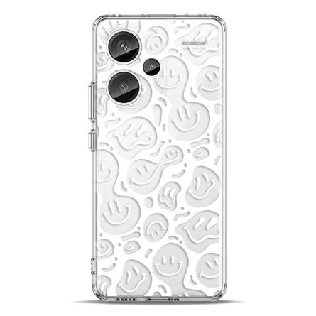 Silikonska Maskica za Redmi Note 13 Pro Plus - White Smiley 226886