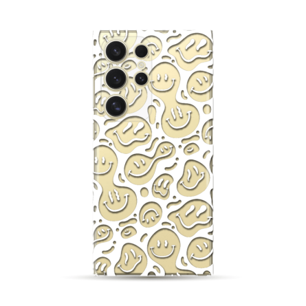Silikonska Maskica za Galaxy S24 Ultra - White Smiley 233956