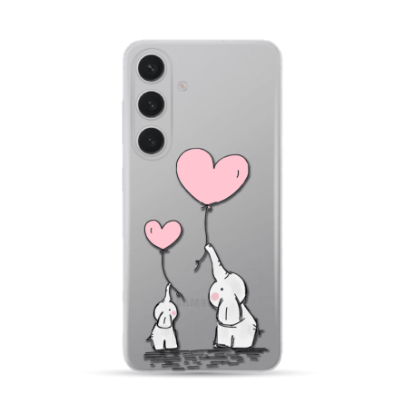 Silikonska Maskica za Galaxy S24 FE - Elephant Heart 243719