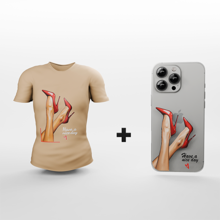 Ženska Majica + Silikonska maskica za mobitel - 091 248295