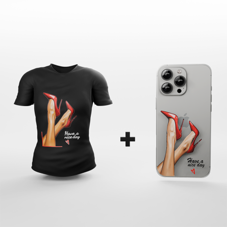 Ženska Majica + Silikonska maskica za mobitel - 091 248297