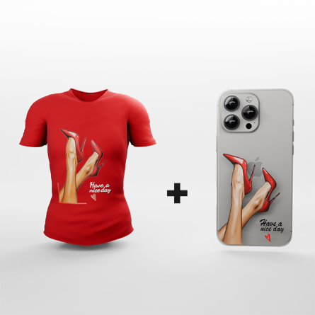 Ženska Majica + Silikonska maskica za mobitel - 091 248298