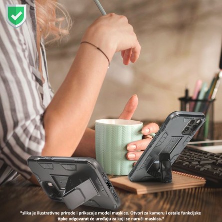 Forcell Defender Kickstand Silikonska Maskica za Galaxy A12 / M12 136793
