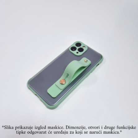 Poluprozirna Silikonska Maskica s držačem za iPhone X / XS 160851