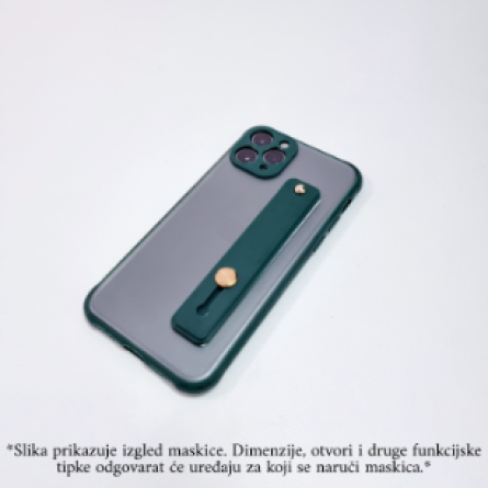 Poluprozirna Silikonska Maskica s držačem za iPhone 11 Pro Max 160816