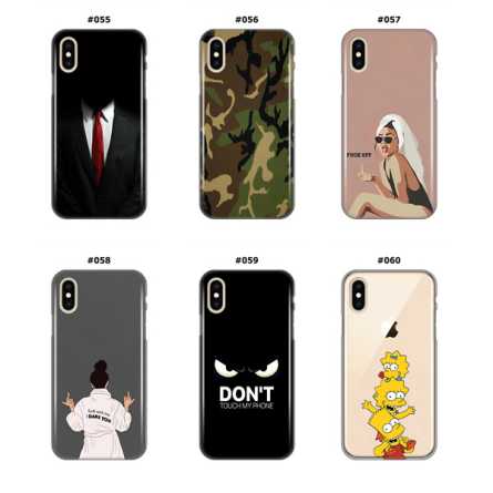 Silikonska Maskica za iPhone X/XS - Šareni motivi 211214