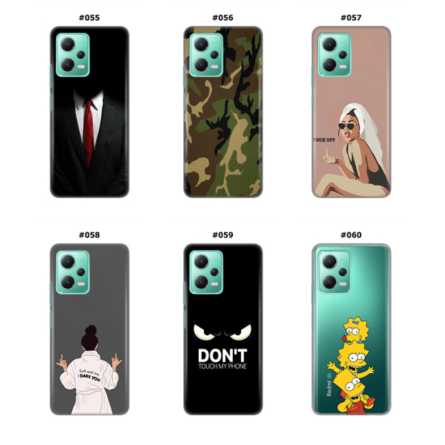 Silikonska Maskica za Xiaomi Redmi Note 12 (5G)  - Šareni motivi 215368