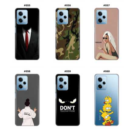 Silikonska Maskica za Xiaomi Redmi Note 12 Pro (5G) - Šareni motivi 215693