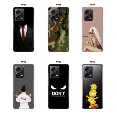 Silikonska Maskica za Xiaomi Redmi Note 12 Pro Plus  - Šareni motivi 216024