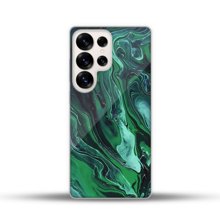 Silikonska Maskica za Galaxy S25 Ultra - Liquid Green 251141