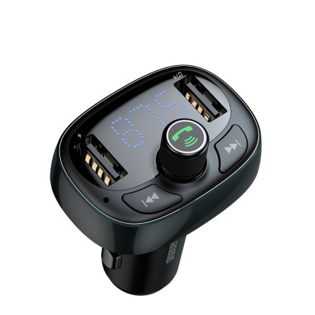 BASEUS transmiter FM T-Type Bluetooth s auto punjačem 2 x USB 3.4A 202386