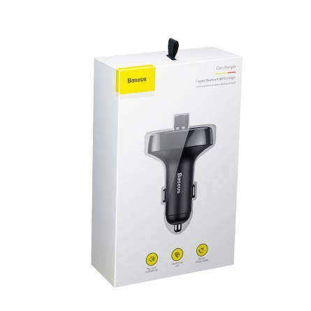 BASEUS transmiter FM T-Type Bluetooth s auto punjačem 2 x USB 3.4A 202387