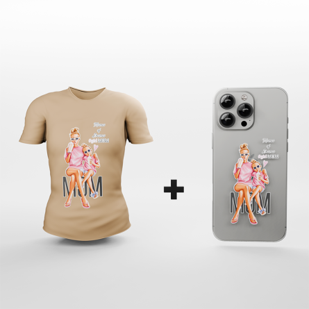 Ženska Majica + Silikonska maskica za mobitel - 139 248307