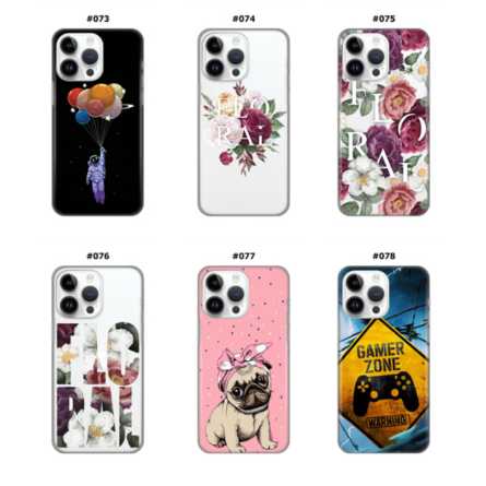 Silikonska Maskica za iPhone 15 Pro - Šareni motivi 214530