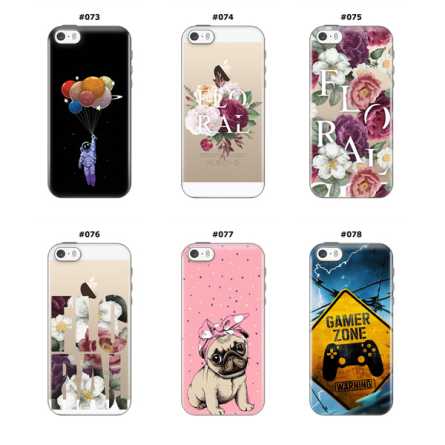 Silikonska Maskica za iPhone 5 / 5s / SE (2016) - Šareni motivi 212174
