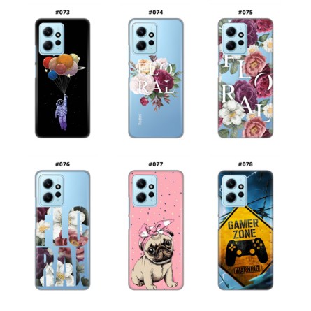 Silikonska Maskica za Xiaomi Redmi Note 12 (4G)  - Šareni motivi 215352
