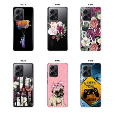 Silikonska Maskica za Xiaomi Redmi Note 12 Pro Plus  - Šareni motivi 216026