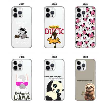 Silikonska Maskica za iPhone 15 Pro - Šareni motivi 214531