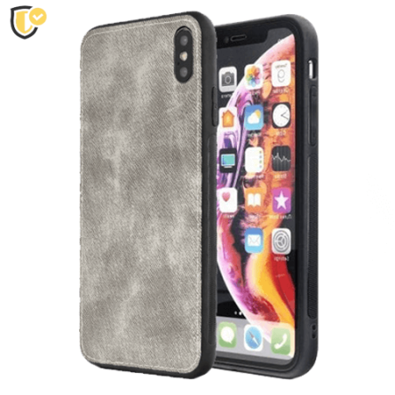 Siva Silikonska Denim Maskica za iPhone XR 224210