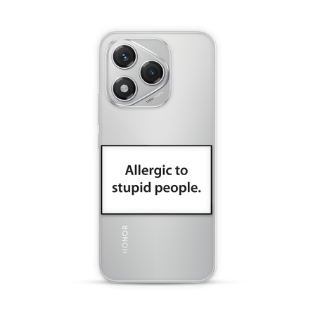 Silikonska Maskica za Honor 400 Lite - Allergic to Stupid People 251287