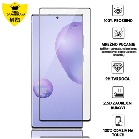 Zaštitno Staklo za ekran za Samsung Galaxy Note 20 Ultra (3D zaobljeno) - (Prozirno sa crnim rubovima) 110898