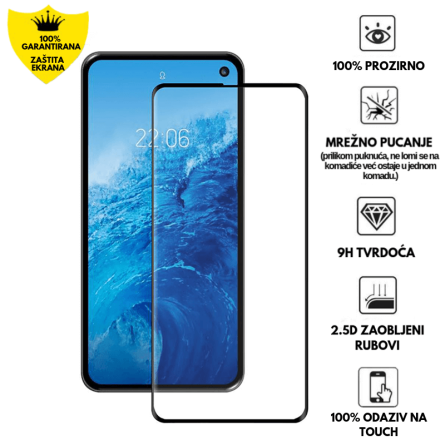 Zaštitno Staklo za ekran za Samsung Galaxy S10 Lite (2020) (3D) - (Prozirno sa crnim rubovima) 110984