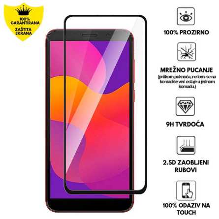 Zaštitno Staklo za ekran za Huawei Y5P (3D) - (Prozirno sa crnim rubovima) 121335