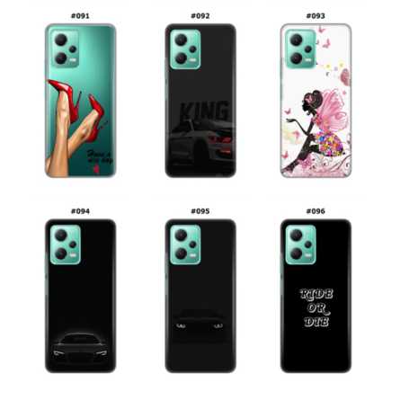 Silikonska Maskica za Xiaomi Redmi Note 12 (5G)  - Šareni motivi 215382