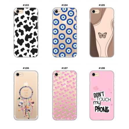 Silikonska Maskica za iPhone 7 / 8 / SE 2020 - Šareni motivi 211644