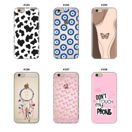 Silikonska Maskica za iPhone 6/6s - Šareni motivi 212002